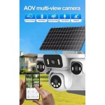 8MP AOV Multi-View Solar PTZ Camera 4-Lens – Zitt Communications