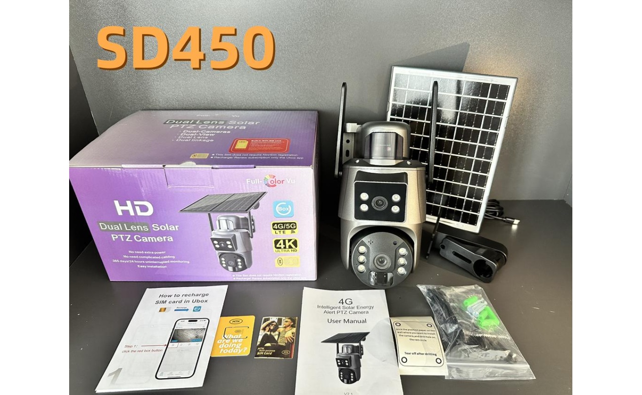 SD450 dual lens solar PTZ camera – Zitt Communications